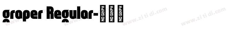 graper Regular字体转换